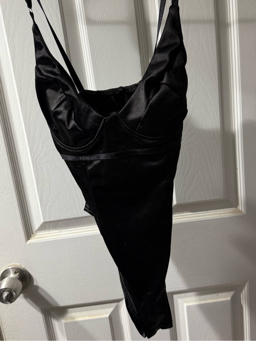 Black Satin Bodysuit 🩱